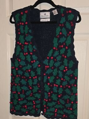 Chandler Hill Hand-Knit Navy Vest